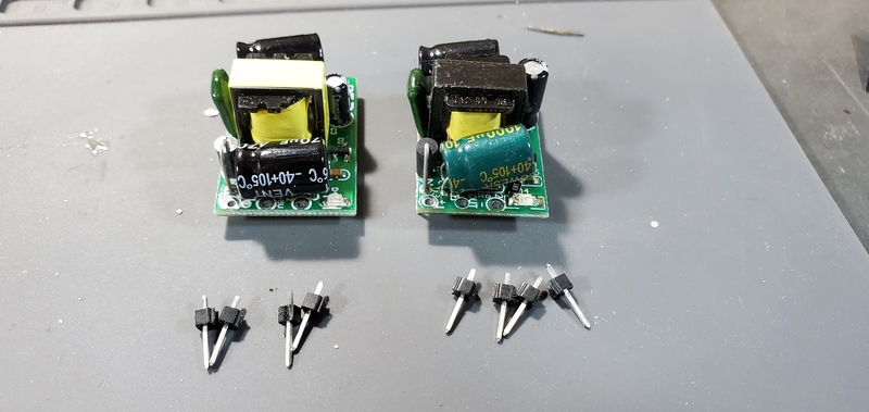 Buck converters and header pins