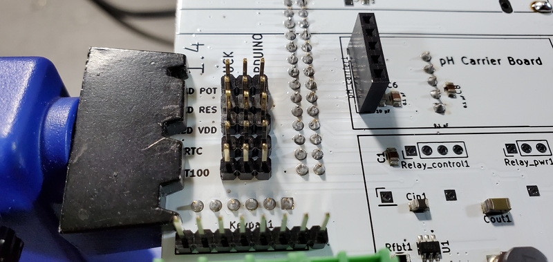 Jumper pin soldered
