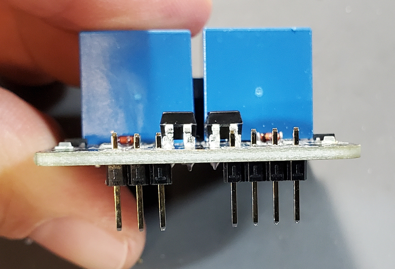 Pins reversed on relay module