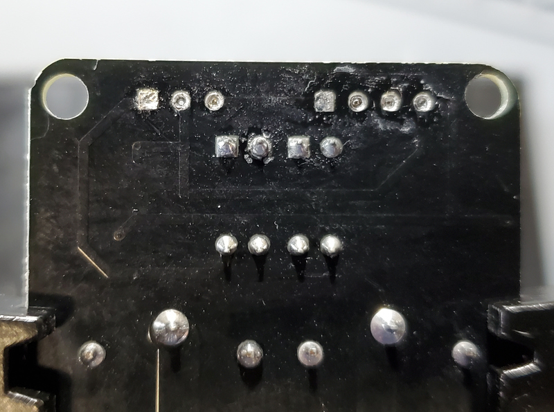 Remaining solder in through holes